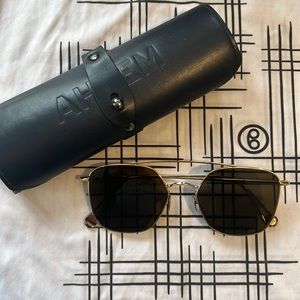 Ahlem Concorde Aviator Sunglasses || Gold